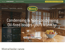 Tablet Screenshot of mistralboilers.com